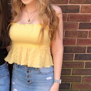 LA hearts tie back tube top smocked